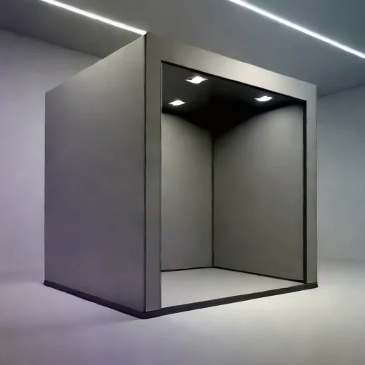 An abyssal-pressure quiet chamber, photographed against a plain background