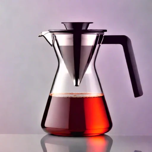 An aeolian-sealed dripper, photographed against a plain background