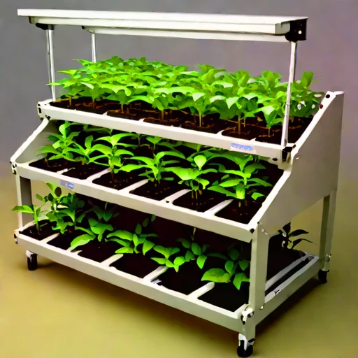 An amended-tephra nursery bed, photographed against a plain background