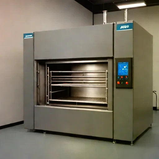 An austenitic-hold annealing oven, photographed against a plain background