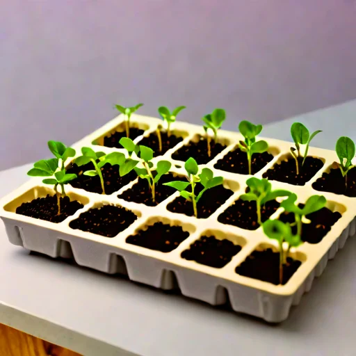 A biocrust-seeded restoration tray, photographed against a plain background