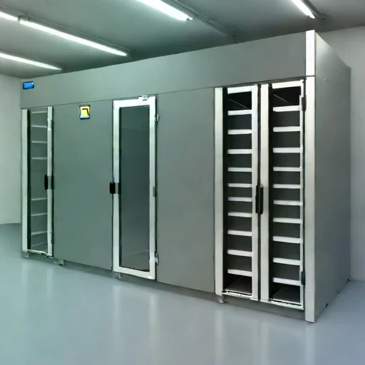 A clathrate-cooled spirits hold, photographed against a plain background