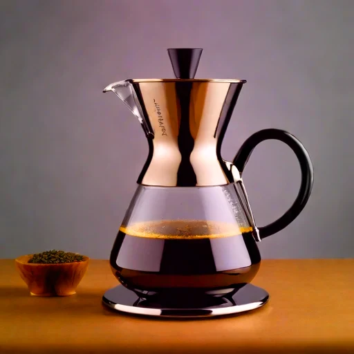 A fumarole-fed steeping urn, photographed against a plain background
