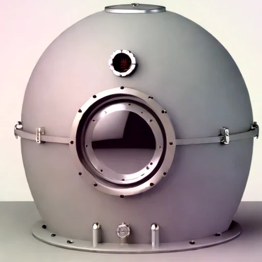A gas-shielded fumarole station, photographed against a plain background
