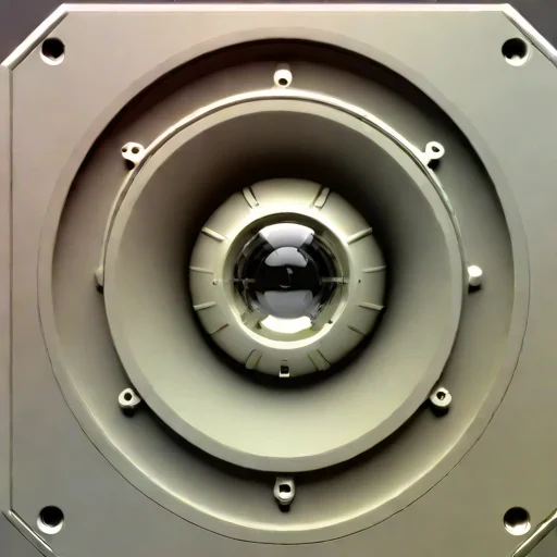 A hyaloclastite-vent imaging post, photographed against a plain background
