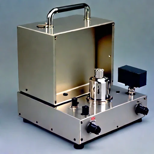 An infrasound pressure-reference cell, photographed against a plain background