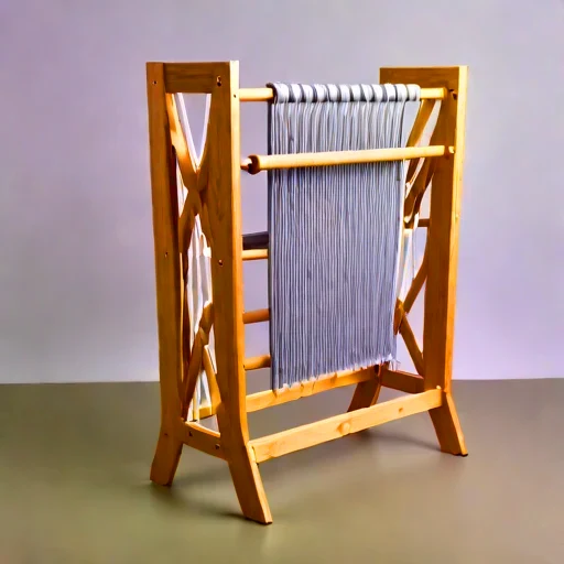 A katabatic-air drying rack, photographed against a plain background