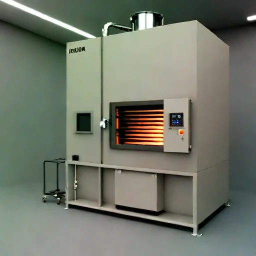 A lahar-ash reduction kiln, photographed against a plain background