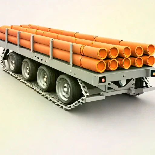 A moraine-track load sledge, photographed against a plain background
