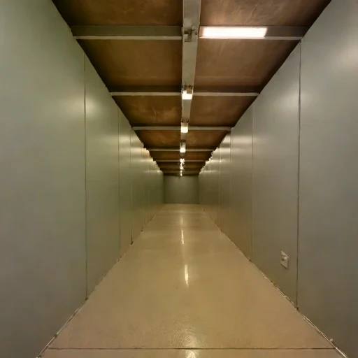 An ore-pass sorting floor, photographed against a plain background