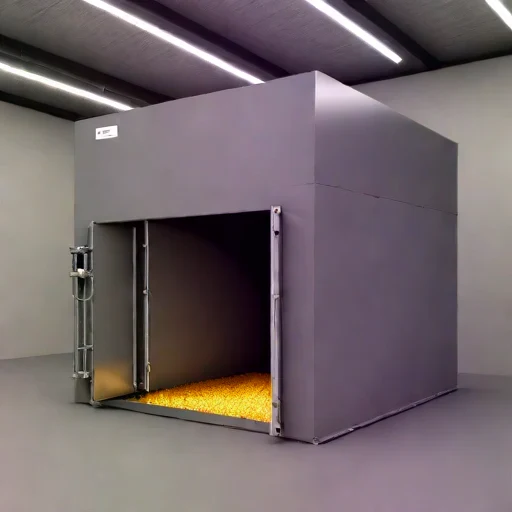 A peritectic-stage soaking pit, photographed against a plain background
