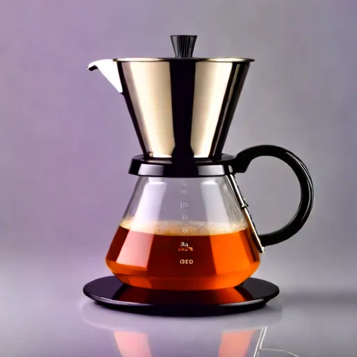 A piezo-tamped dosing cup, photographed against a plain background