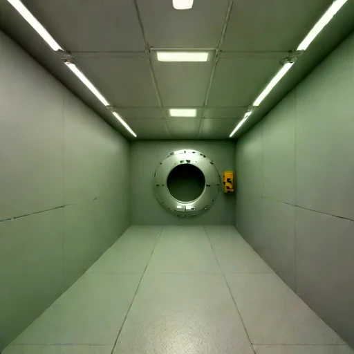 A shaft-station control room, photographed against a plain background