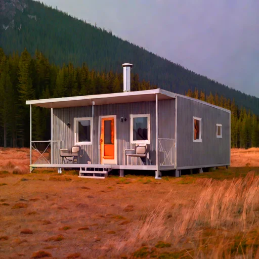 A tidal-race pilot cottage, photographed against a plain background